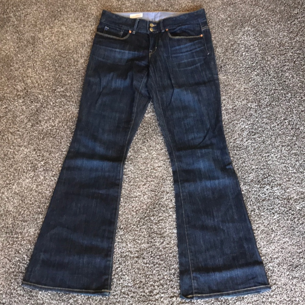 Gap 1969 dark denim low rise jeans